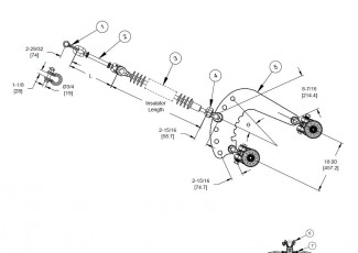 I-String Assembly - Angled Suspension, Twin-Bundle Conductor, 50K